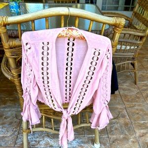 Overlay top to be worn over tank